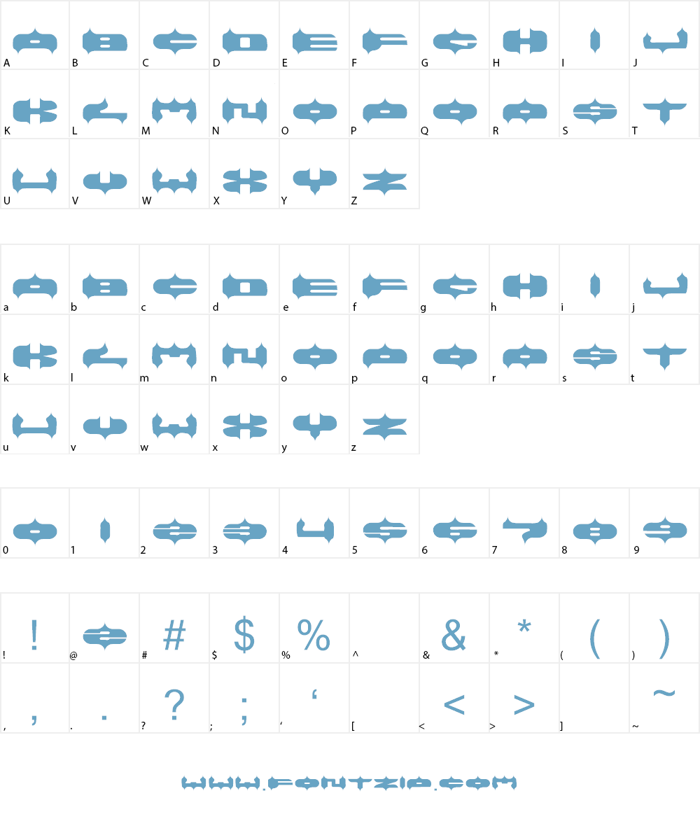 ARABIAN LAMB Font Character